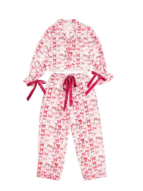Simply Southern Women's Long Sleeve Bow PJ Set