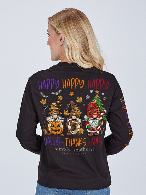Simply Southern Women's Long Sleeve Happy Everything T-Shirt
