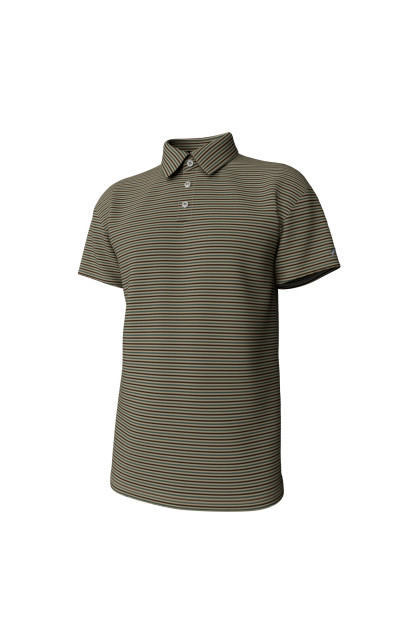 Southern Point Men's Humphrey Stripe Performance Polo - Gunstock Stripe Southern Point Men's Humphrey Stripe Performance Polo - Gunstock Stripe