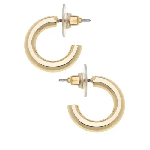 Canvas Celia Hoop Earrings in Shiny Gold