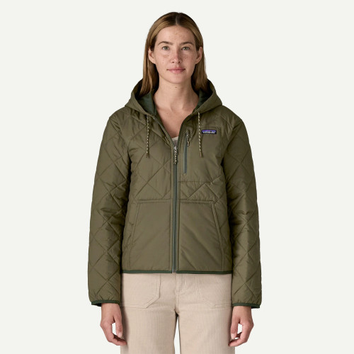 Patagonia Women's Diamond Quilted Bomber Hoody - Basin Green