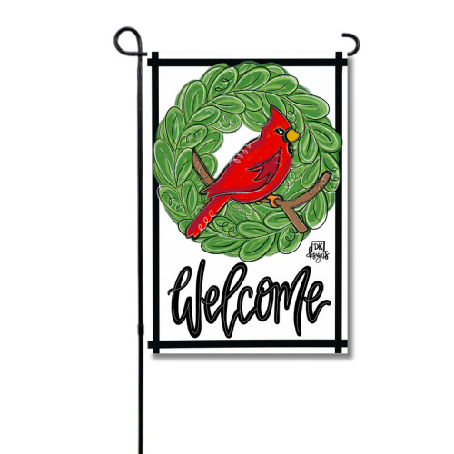 DK Designs Cardinal Wreath Garden Glam DK Designs Cardinal Wreath Garden Glam
