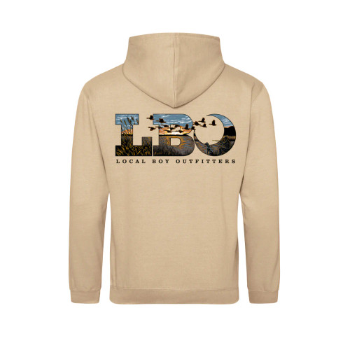 Local Boy Youth Boys LBO Marsh Scene Brushwood Hoodie - Desert Sand Local Boy Youth Boys LBO Marsh Scene Brushwood Hoodie - Desert Sand