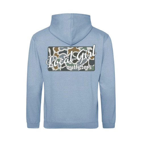 Local Girl Women's Brushwood Hoodie - LCF Bluff Plate - Sky Blue Local Girl Women's Brushwood Hoodie - LCF Bluff Plate - Sky Blue