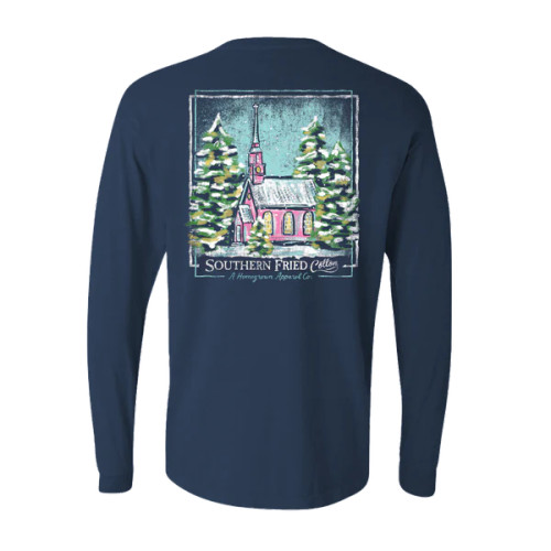 Southern Fried Cotton Women's Winter Country Church Long Sleeve T-Shirt