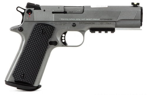 Chiappa 1911-22 22LR Semi Auto Pistol - 10+1 Rounds | 5" Barrel | Polymer Grips | Gray