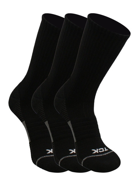 TCK 365 Everyday Crew Socks 3‑Pack - Black