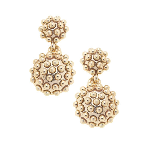 Canvas Faye Drop Earrings in Shiny Gold Canvas Faye Drop Earrings in Shiny Gold