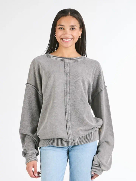 Simply Southern Women's Leona Pullover - Lead