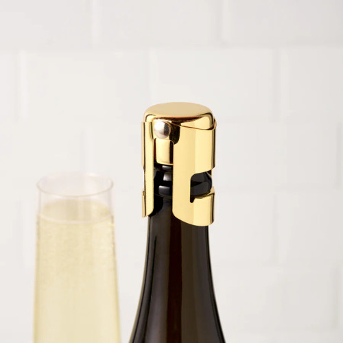 True Fizz Champagne Stopper in Gold