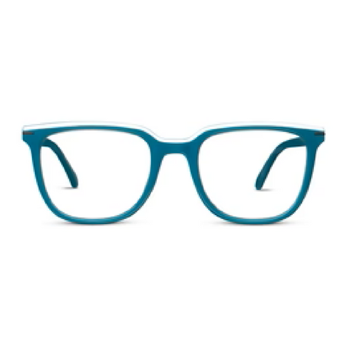 Peepers Lucky Stars Rectangular Blue‑Light Reading Glasses - Purple Botanico