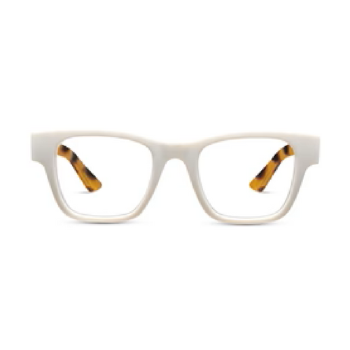 Peepers Bernadette Chunky Square Blue‑Light Reading Glasses