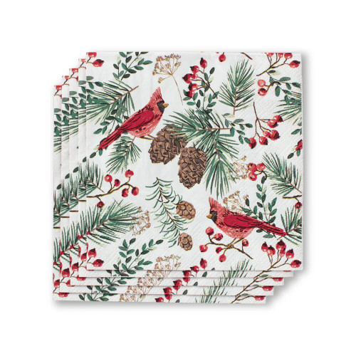 Swig Life Winter Cardinals Cocktail Napkins