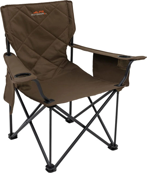 ALPS OutdoorZ King Kong Heavy‑Duty Folding Camp Chair – Coyote Brown