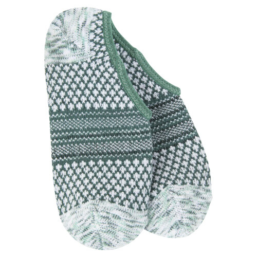 World's Softest Holiday Gallery Footsie - Spruce Multi