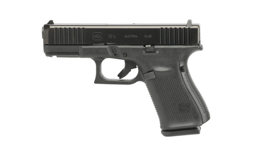 Glock 19 V 4.02" 9mm FS (3)15rd Pistol, Black