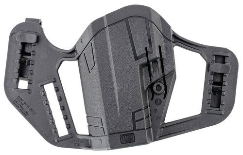 Uncle Mikes Apparition IWB/OWB, Black Polymer, Compatible w/Glock 19/23/26/27, Belt Clip Mount, Holster