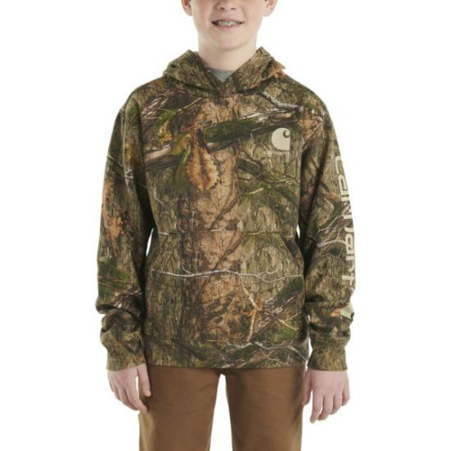 Carhartt Boys Long-Sleeve Camo Graphic Sweatshirt - Mossy Oak Country DNA