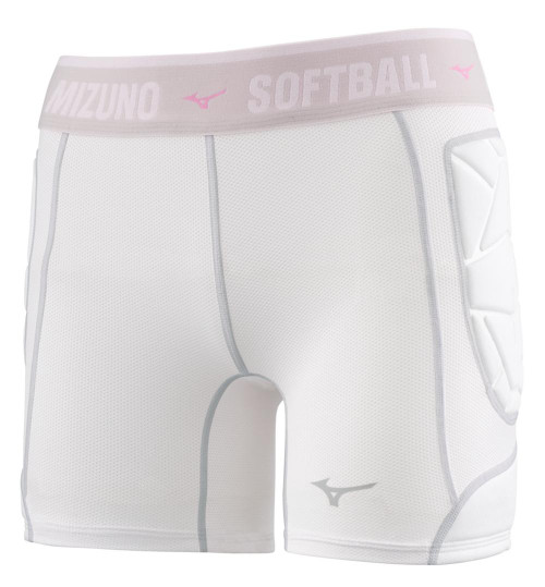 Mizuno Women’s RB Shield Padded Sliding Shorts – White