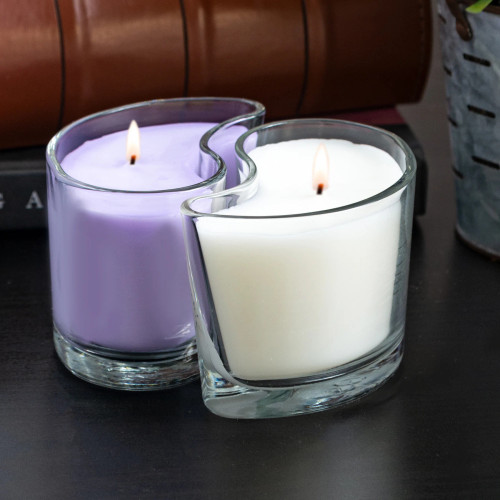 The Candle Cottage Lavender Blossoms & Vanilla Velvet Medium Duo