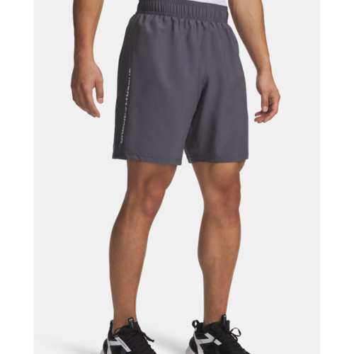 Under Armour Men's UA Tech Woven Wordmark 8.25" Shorts - Castlerock/White
