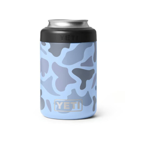 Yeti Blue Camo Rambler 12oz Can Insulator