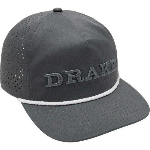 Drake Perforated Flatbill Roper Cap - Castlerock Grey