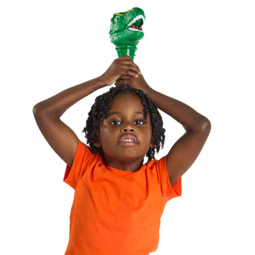 Two's Company T-Rex LED Illuminating Bubble Wand Blower