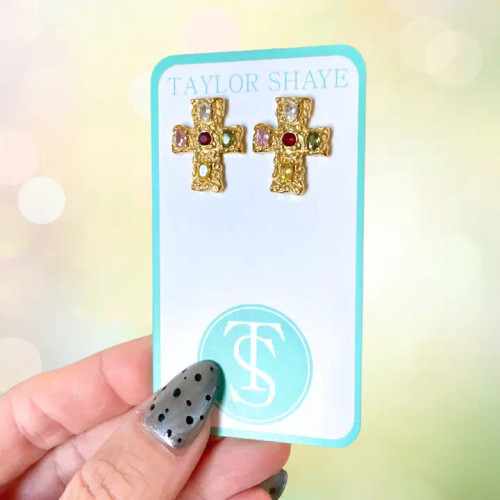 Taylor Shaye Martha Cross Stud