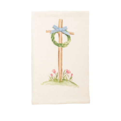 Mud Pie Church with Wreath Easter Towel