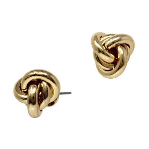 What's Hot Gold Knotted Stud Earrings
