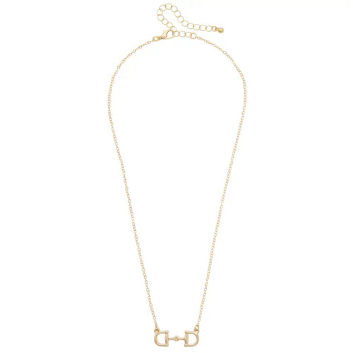 Canvas Roux Horsebit Necklace in Shiny Gold