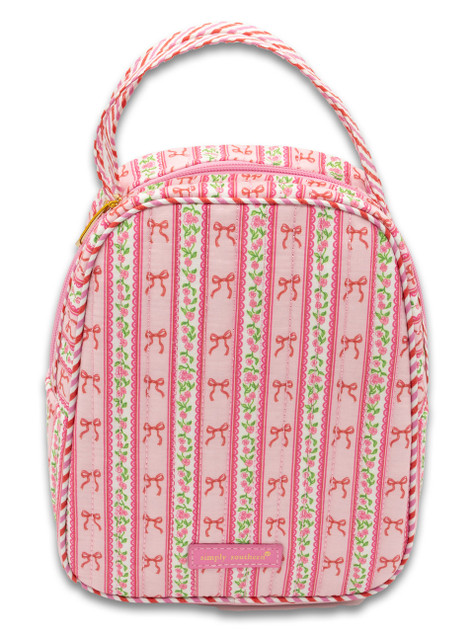 Simply Southern Quilted Lunch Bag - Blush Stripe