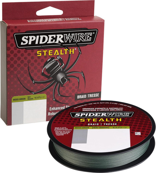 SpiderWire Stealth Braided Fishing Line - Moss Green