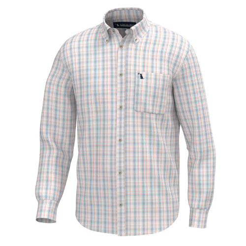 Local Boy Men's Lee Dress Shirt - Lavender/Light Blue/Salmon
