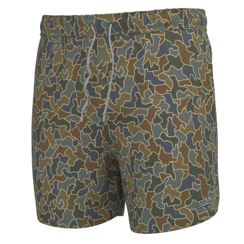 Local Boy Men's Bayview Swim Trunk - Rust Cobblestone