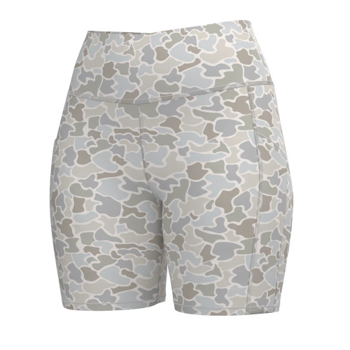Local Girl Women's Biker Shorts - Forest Camo Saltwater