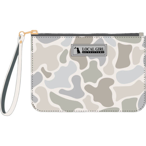 Local Girl Forest Camo Saltwater Wristlet
