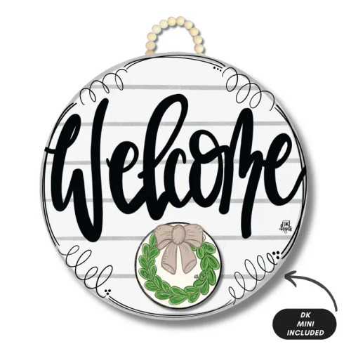 DK Designs Shiplap "Welcome" Hanger + Mini