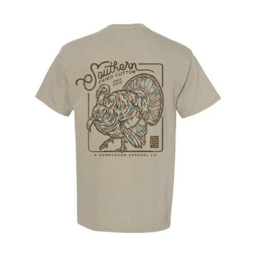 Southern Fried Cotton Men's Old School Tom Tee - Sandstone