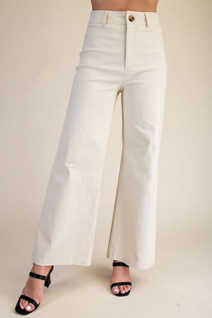 Glam High-waist Straight Pants