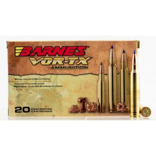 Barnes Bullets VOR-TX 150 gr Tipped TSX Boat Tail .300 Win Mag Ammo, 20/box