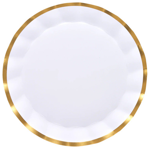 Sophistiplate Everyday White Charger Plates - 8pk