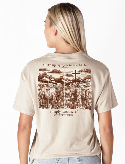 Simply Southern Women's Hills Tee - Clay