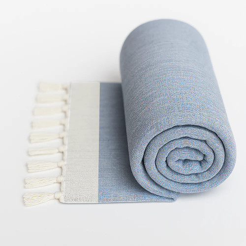 Toadfish 6-Foot Coastal Beach Towel – Light Blue