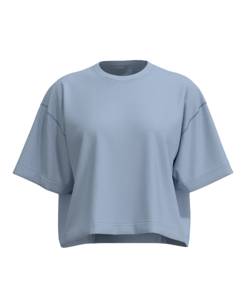 Banded Women's Boxy T-Shirt - Cashmere Blue