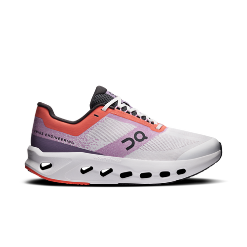On Cloudsurfer Youth Running Shoes - Crimson/Sakura