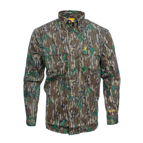 Browning Men's Wasatch Long Sleeve Button -Up Shirt - Greenleaf