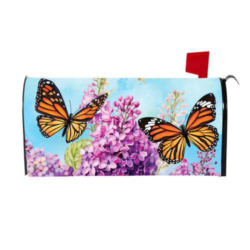 Evergreen Lilac & Butterfly Mailbox Cover