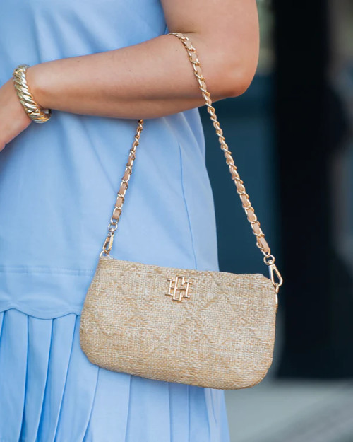 Caroline Hill Livi Crossbody - Natural Lattice